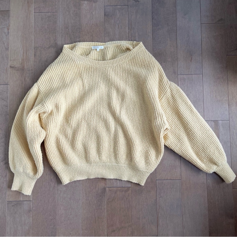 🇯🇵 🧈 Rienda butter cream Chunky Knit Sweater